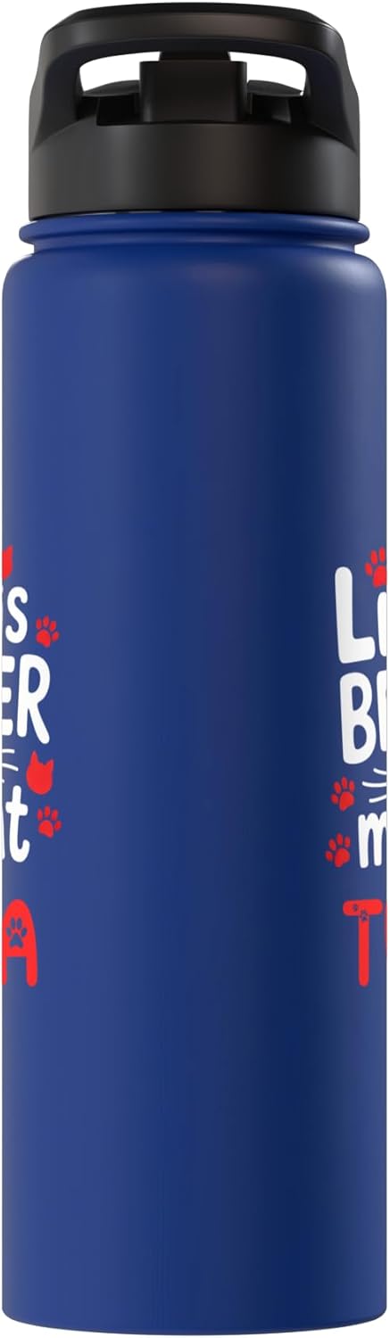 Tuna Cat Name GIfts Cat Name Tuna Life Is Better With My Cat Tuna Stainless Steel Insulated Water Bottle