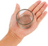 2 Pcs Hamster Food and Water Bowl, Glass Anti-Turning Transparent Dish for Small Pets