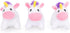 ZippyPaws Burrow Replacement Miniz, Unicorn 3-Pack Plush Dog Toys with Squeakers, Rainbow