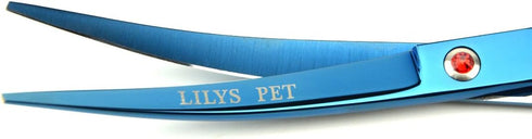 LILYS PET 8.0" Professional Grooming Scissors Kit, Coated Titanium, Sharp Stainless Steel Blade for Dogs