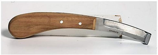 Weaver Leather Right-Handed Hoof Knife with Wooden Handle, Brown, 8 by Weaver Leather