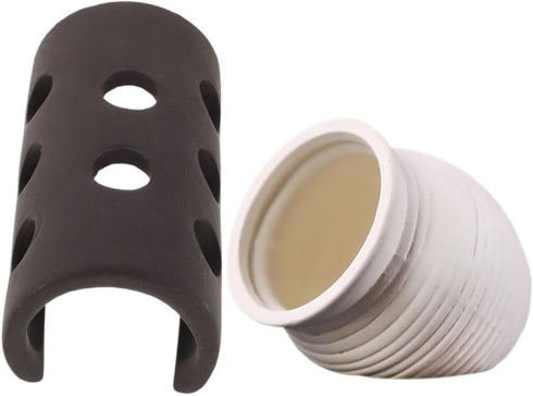 IMIKEYA 2pcs Aquarium Shrimp Hideout and Betta Fish Cave Ceramic Breeding Shelter