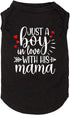 Dog Clothes - Just a Boy in Love with Mama Shirts for Small Medium Large Dogs, Parent-Child Suit