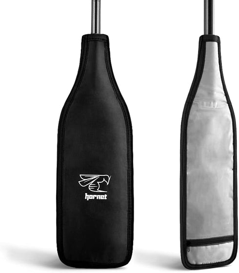 Hornet Watersports Blade Cover for Dragon Boat Paddle, Black/Black/Silver