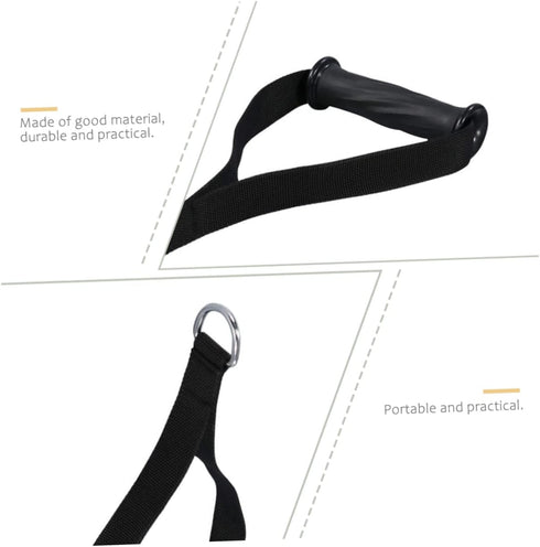 Pull Cord Grip Cable Machine Attachment Handles, Portable Resistance Band Handles for Sports Accessories and Workout