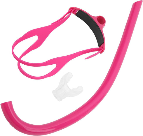 Swim Snorkel Front Mounted with Silicone Mouthpiece, Training Breath Gear for Adult Swimmers
