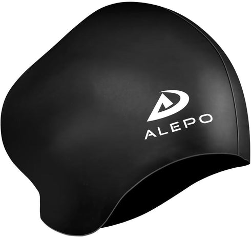 Women's Swim Cap for Long Hair, High Elasticity Thick Silicone Bathing Caps with Ear Plugs and Nose Clip