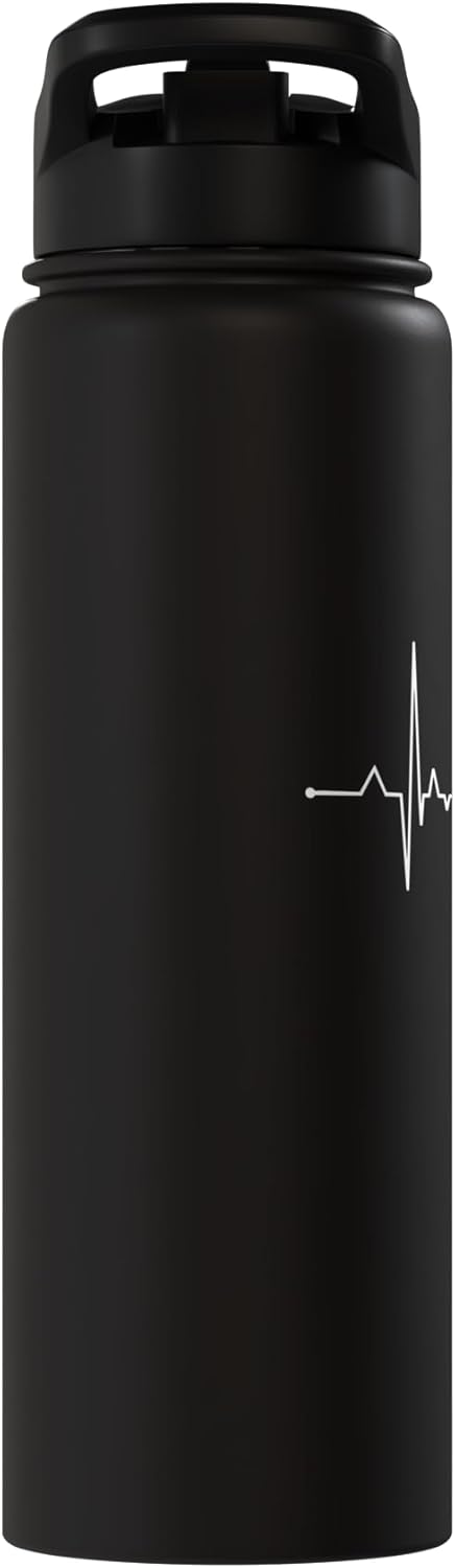 We Love Tuna Fishing - Apparel & Gifts Tuna Fish Heartbeat Yellowfin Bluefin Tuna Fishing Stainless Steel Insulated