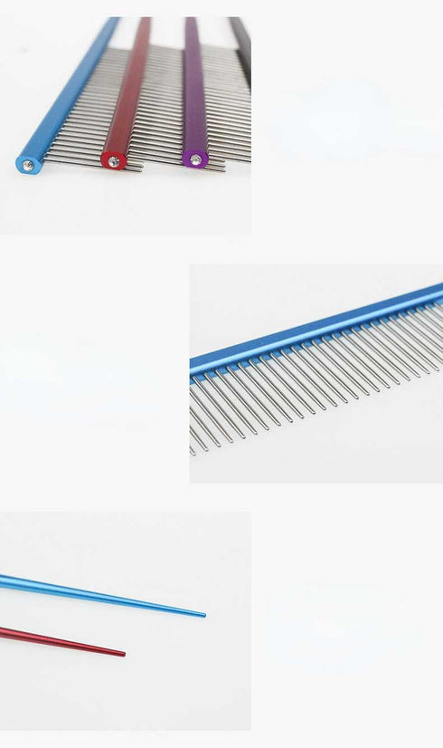 Pet Grooming Comb, Rat Tail Comb for Cat Hair Trimming, Dog Hairstyle Comb, Float Hair Removal for Home Grooming, One