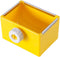 Cage Feeder Food & Water Hay Bowl Dish Bin for Small Animals, Yellow, for Rabbit, Guinea Pig, Chinchilla, Hamster,