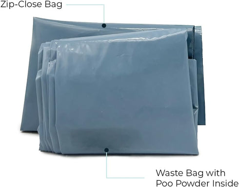 (12 Pack) Cleanwaste Original WAG Bag Portable Toilet - Go Anywhere Kit For Camping, Boating, Travel - NASA Gelling