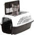Petmate Two-Door Small Dog & Cat Carrier, Top or Front Loading, 19 inches, Made with Recycled Materials, White