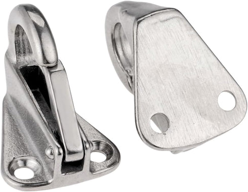 Stainless Steel 316 Spring Snap Attach Rope Hook, Marine Fender Hook, Clothes Boat Hardware Accessories (4 Pack)