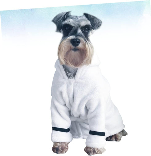 Ipetboom Pet Dog Bathrobe Hooded Towel - High Absorbent Quick-Drying Robe for Large Dogs & Cats - Soft Plush Pajamas