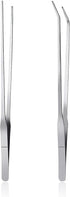 2pcs Stainless Steel Feeding Tongs, Long Tweezers 27cm/10.6 inches for Aquarium Plants