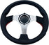 Universal 12.5” Red Golf Cart Steering Wheel for Club Car, EZGO RXV, TXT, Yamaha, Precedent, Tempo, DS