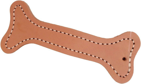 Leather Dog Toy, Bone