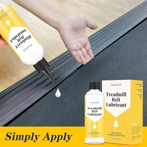 100% 4 Silicone Treadmill Lubricant/Treadmill Lube, Ounces Premium Silicone Oil for Treadmill Belt Lubrication, Easy
