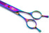 Dream Reach 8.0 Inch Twin Tailed Rainbow Curved Blade Pet Grooming Scissors with Case