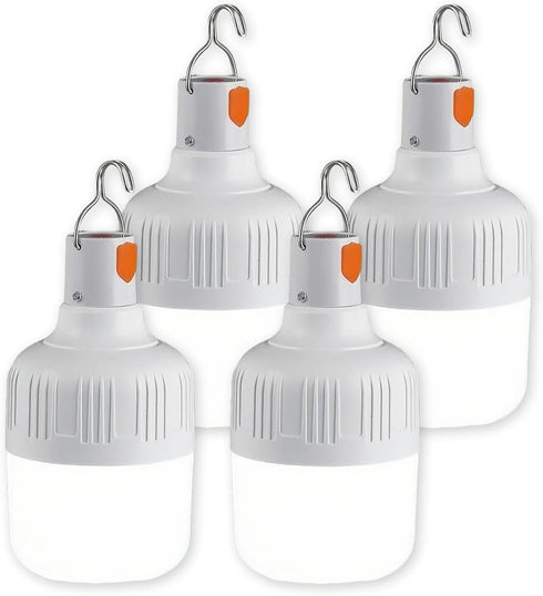 PLMOKJD LED Camping Light, 800 lumens, Powered by Rechargeable Batteries, White Portable Pendant