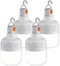 PLMOKJD LED Camping Light, 800 lumens, Powered by Rechargeable Batteries, White Portable Pendant