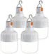 PLMOKJD LED Camping Light, 800 lumens, Powered by Rechargeable Batteries, White Portable Pendant