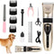 Generic Pet Grooming Kit, Rechargeable Clippers with 6 Guide Combs, Stainless Steel Blades,
