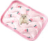 1 Pc Rectangular Summer Cooling Hamster Bed, Comfortable Sleep Mat for Hamster, Hedgehog, Squirrel, Mice, Pink Cherry