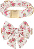 Adjustable Pet Bow Tie and Dog Collar for Lady Small Medium Large Dogs - Cute Lady Bowtie Collar, Comfort Soft Cotton