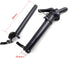 Left Folding Stem Aluminum Alloy 25.4mm×25.4mm Adjustable Stem with Teeth, Folding Riser Stem Set Bicycle Accessories