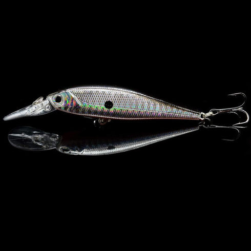 OriGlam 10 Pack Fishing Lures - Hard Baits, Minnow Crankbait & Swimbait Kit for Freshwater & Saltwater