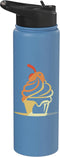 Funny Ice Cream Guy T-Shirts and Presents Ice Cream Vintage Look Frozen Dessert Sorbet Stainless Steel Insulated Water Bottle