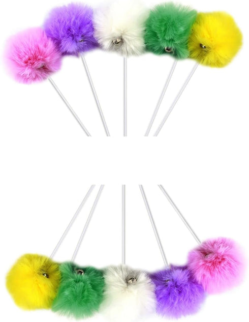 10-Pack Replaceable Cat Dangling Toy with Bell - Cat Scratching Post Cat Tree Tower Replacement Attachment