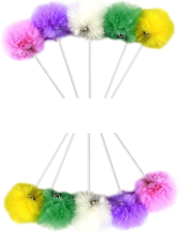 10-Pack Replaceable Cat Dangling Toy with Bell - Cat Scratching Post Cat Tree Tower Replacement Attachment
