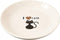 SPOT by Ethical Products Heavy Ceramic Dog Bowl, Durable High Gloss Cat Bowl, Dishwasher Safe, I LOVE CATS Cat Saucer 5"