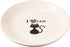SPOT by Ethical Products Heavy Ceramic Dog Bowl, Durable High Gloss Cat Bowl, Dishwasher Safe, I LOVE CATS Cat Saucer 5"