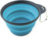 Dexas Popware for Pets Collapsible Travel Cup, Small, Gray/Blue