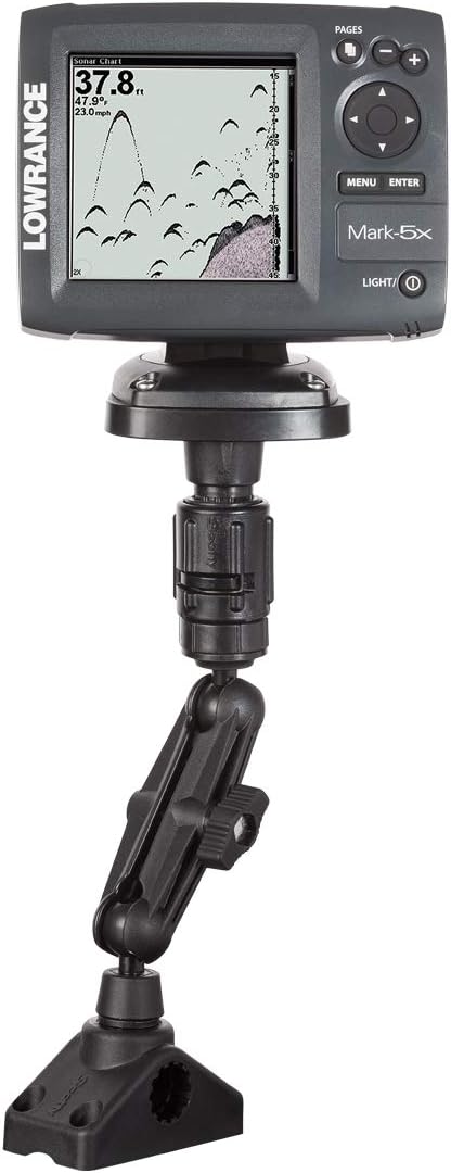 Scotty 152 Ball Mounting System with GearHead Adapter, Post and Side/Deck Mount