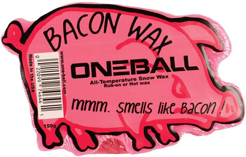 One Mfg Bacon Snowboard & Ski Wax 150g - All Temperature Rub-On or Hot Wax