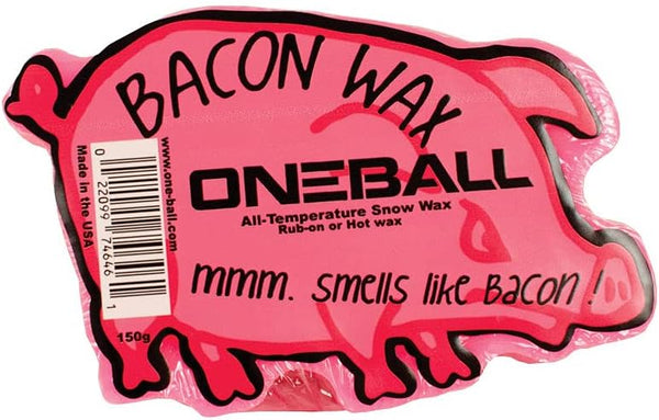 One Mfg Bacon Snowboard & Ski Wax 150g - All Temperature Rub-On or Hot Wax