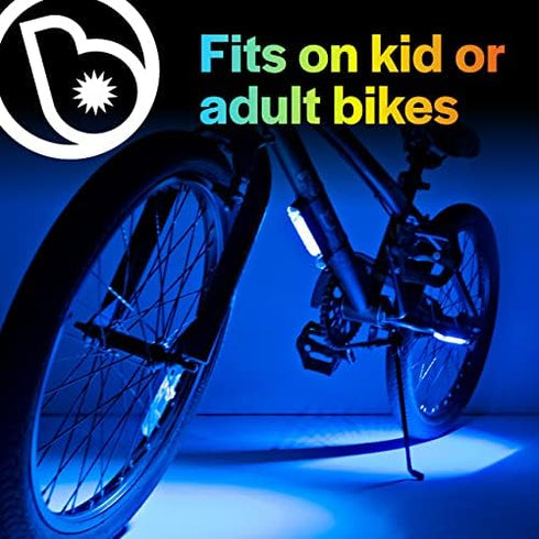 4 Brightz GoBrightz LED Bike Frame Light - LED Bike Frame Light for Night Riding - Modes for Flashing or Constant Glow