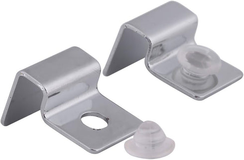 Pack of 4 Stainless Steel Aquarium Fish Tank Glass Cover Clip Support Holder (12mm)