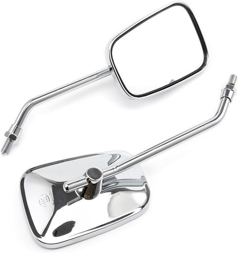 Rectangular Bike Mirror, Aluminum Alloy Cycling Reflector, Wide Angle Tricycle Quad Motorcycle Rearview Mirror