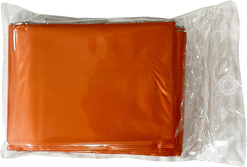 Rescue Essentials Hypothermia Wrap Blanket, Oversized 60" x 96", Mylar/Lightweight Polyethylene Fabric (Orange) by Rescue Essentials