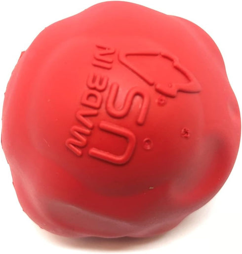 SodaPup Spotnik Asteroid - Durable Dog Ball Toy & Chew Toy Made in USA from Non-Toxic Natural Rubber