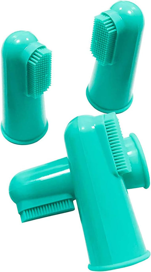 H&H Pets Dog Toothbrushes, Best Professional Cat & Dog Finger Tooth Brush Set, Soft Bristles, Size Small, 4