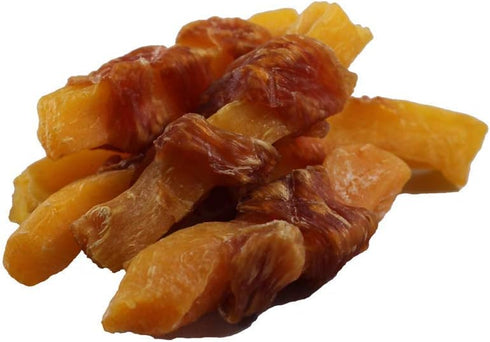 2 Amazon Brand - Solimo Sweet Potato & Chicken Jerky Dog Treats, pounds
