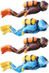PATKAW Scuba Diver Toy Resin Diver Action Figure: 4pcs Mini Scuba Diver Figurine Miniature Swimmers Toy Diver Landscape Ornaments for Fish Tank Aquarium Diver Figure Toy