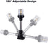 White LED Fold Down Boat Stern Light, Boat Anchor Light for Fishing and Pontoon Boat (12")