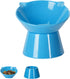 Detachable Elevated Cat Bowls, 15° Tilted Raised Anti-Vomiting Dishes, Adjustable for Adult Kittens